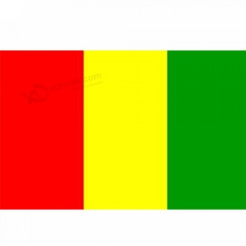Soem-meistverkaufte heiße Fliegenpolyester 3 * 5ft Guineaflagge