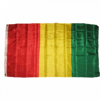 cheap high  quality 3*5FT polyester guinea flag with two eyelets