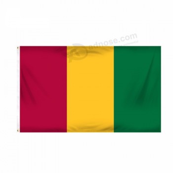 fabriek directe levering bulkproductie vlag van Guinee vlag maken