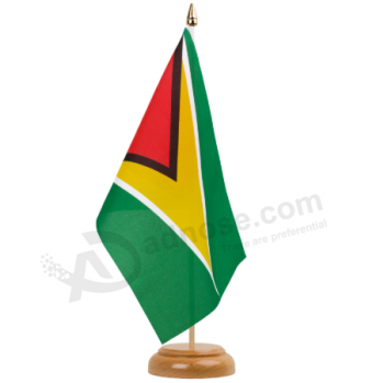 bandeira nacional da tabela de bandeiras de mesa do país de guiana