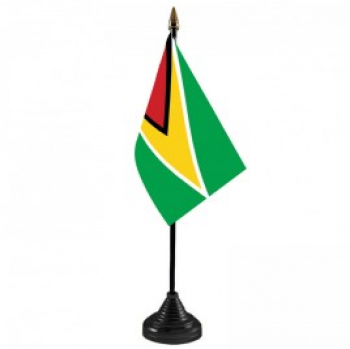 bandeira da tabela de guiana de poliéster bandeira nacional guiana
