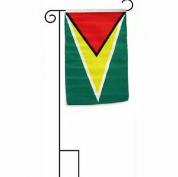 Bandeira decorativa do jardim de venda quente da guiana com poste
