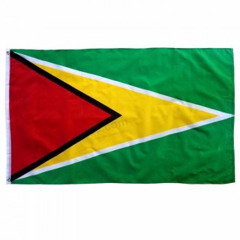 digitaldruck polyester material nationalland guyana flagge