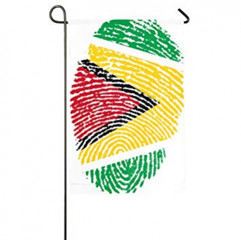 bandiera da giardino nazionale in guyana decorativa in poliestere personalizzata