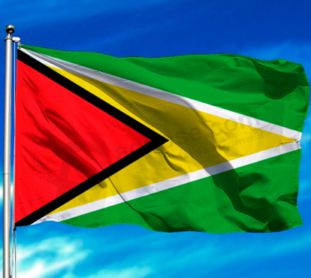 polyester fabric national country flag of guyana