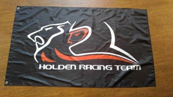ホールデンレーシングチームフラグバナーブラック3x5ft 150x90cmモナロコモドールHSV UTE