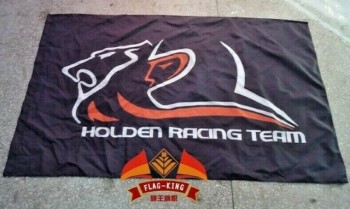 bandeira da equipe de corrida holden 3 'x 5' - faixa preta de 90x150cm