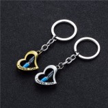 romantische hart sleutelhangers zandloper auto sleutelhangers ringen dekking fob houder voor mannen autosleutels vrouwen portemonnee charmes accessoires