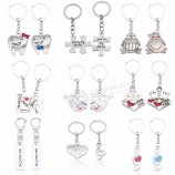 Paar keychain Sie sind meine Personenkaninchen-Froschschalen Schlüsselkette Tierherz Schlüsselring Für Liebhaber beste Freunde llaveros