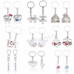 Paar keychain Sie sind meine Personenkaninchen-Froschschalen Schlüsselkette Tierherz Schlüsselring Für Liebhaber beste Freunde llaveros