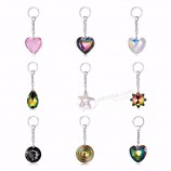 charme liefde hart sleutelhanger lange print watermerk hart zeester steranijs hart kristal sleutelhanger vrouwen kristal kralen sleutelhanger