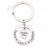 leraar sleutelhanger dank u leren leren inspireren sleutelring sleutelhanger sieraden voor leraren dag geschenk