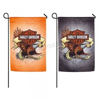 Harley-Davidson legendaria bandera de jardín de doble cara de gamuza águila