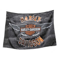 Harley-Davidson Vintage Bar & Shield Wings Estate Flag, Double Sided