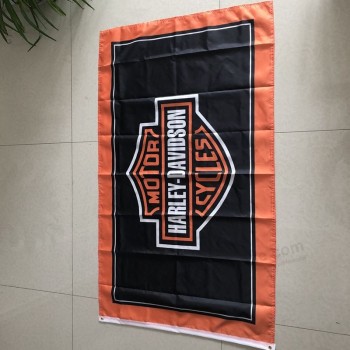 Harley Davidson logo bandera bandera cartel garaje 3x5 pies motocicleta