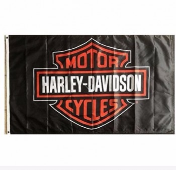 harley davidson preto 3x5 bandeira harley motociclos logo banner