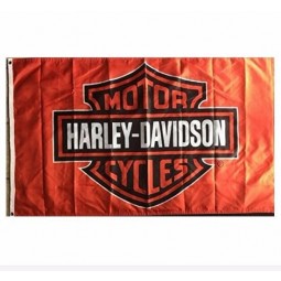 Harley Davidson 3X5 Orange Flag with high quality