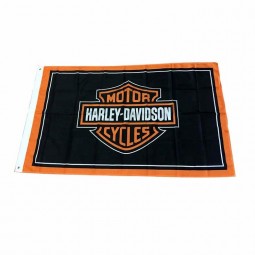 изготовленные на заказ 3x5ft harley davidson flag флаги для мотоциклов