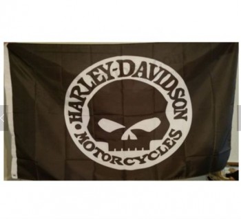 China Manufactures Harley Davidson Flag with 2 eyelets For Banners
