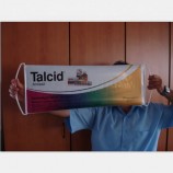 aangepaste ontwerp scrollende intrekbare draagbare roll up banner