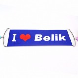 aangepast logo 24x27cm PET hand held rollende banner