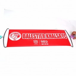 kundenspezifisches Logo, das Handrollen-HAUSTIER-Handfahne zujubelt