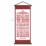 groothandel custom scroll banner indoor slaapkamer decor opknoping muur vlag voor LFC voetbal Fan gift 45x110 cm