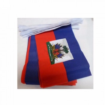 Hochwertige Peannat Haiti Bunting Flag String Flagge
