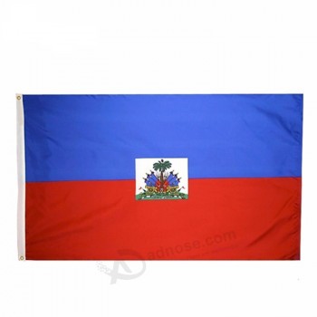 Bandiera haitiana in poliestere 100% durevole 3x5ft con bandiera nazionale mondiale