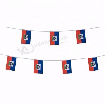 bandeira feita sob encomenda barata da corda da corda do país do haiti venda