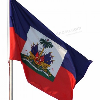 Großhandel benutzerdefinierte haitianische Flagge Haiti Flaggen