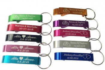 Personalised Engraved Bottle Opener Keychains Keyrings for Hotel