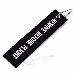 personalized patch woven  embroidery Key chains