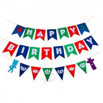 OEM venda quente festa de aniversário ecológica decoração de natal pendurado feltro banner