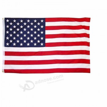 Banderas de banderas americanas CALIENTES banderas voladoras impresas en poliéster de estados unidos para la decoración