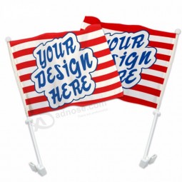 Hot sale wholesale custom blank sublimation flag For Car window