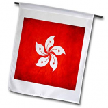Hot selling garden decorative Hong Kong flag with pole