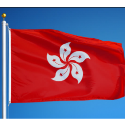 China Hong Kong flags custom outdoor Hong Kong flag