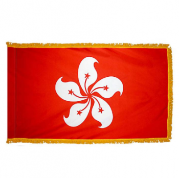 Polyester Hong Kong tassel flag pennant for hanging