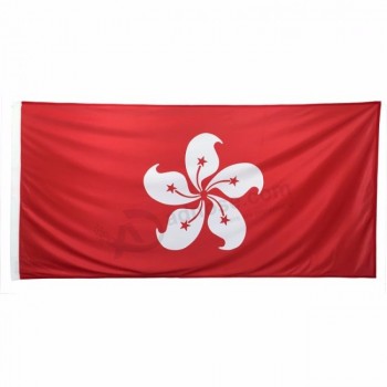 digitaldruck benutzerdefinierte größe polyester material hong kong flagge