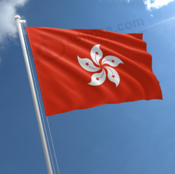 China fornecedor poliéster Hong Kong bandeiras fabricante