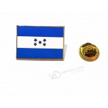 custom design trendy zinc alloy honduras national flags for garment emblem button pins