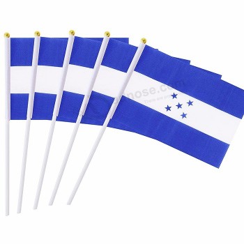 bandeira de honduras à mão personalizada para esportes / publicidade