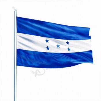 3x5フィート100％ポリエステルプロモーション青白旗5つ星ホンジュラスすべての国の旗