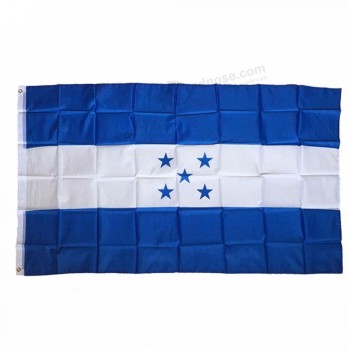 bandiera honduras 3x5 FT di alta qualità con occhielli in ottone, bandiera country in poliestere