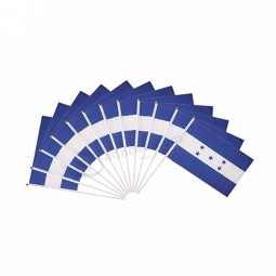 Mini cheap custom printed Honduras hand held flag with flagpole