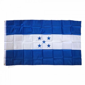 Boa qualidade 3x5ft grande impressão digital poliéster país nacional personalizado bandeira de honduras