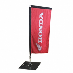 Polyester Advertising Rectangle Honda Blade Flag with Pole and Base