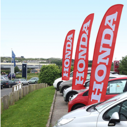 Custom Advertising Feather Flag for Honda Motor