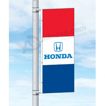 полиэстер honda логотип уличный полюс рекламный баннер